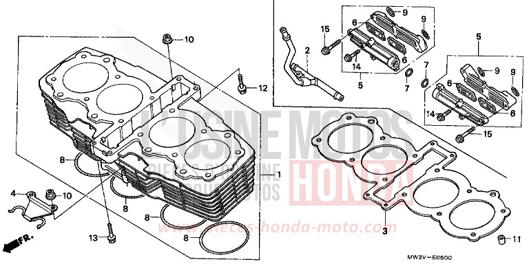 CYLINDER for CB Seven Fifty BLACK (NH1) from 1999
